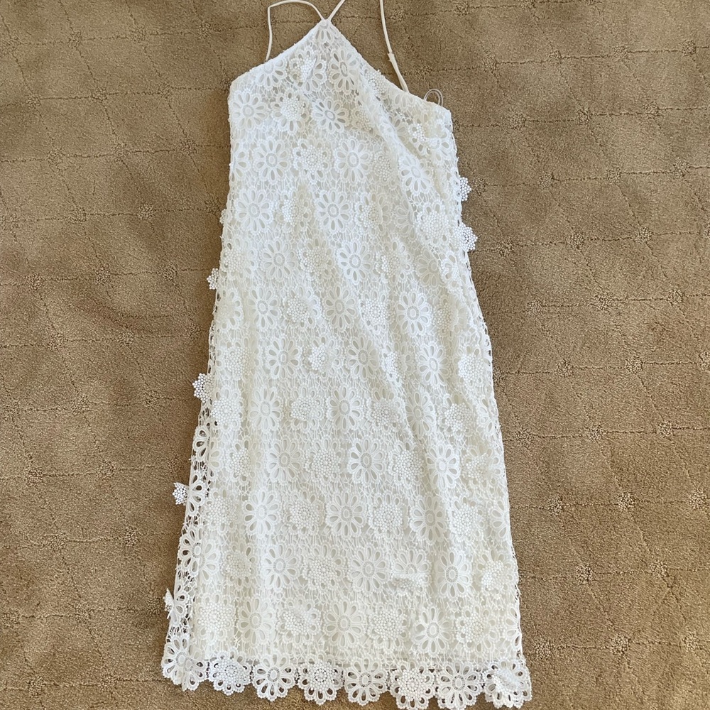 Trina Turk high neck lace dress